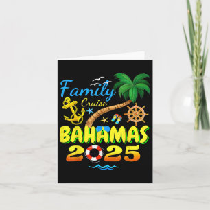 Bahamas Cruise 2025 Family Friends Group Vacation Card