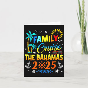 Bahamas Cruise 2025 Family Friends Group Vacation Card