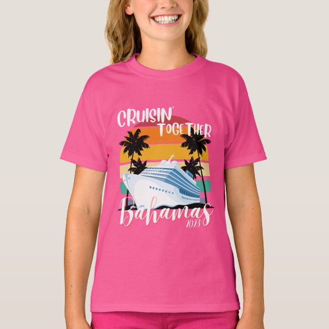 Bahamas Cruise sea 2023 Family Friend Group Travel T-Shirt (Front)