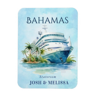 Bahamas Cruise Ship Stateroom Magnet