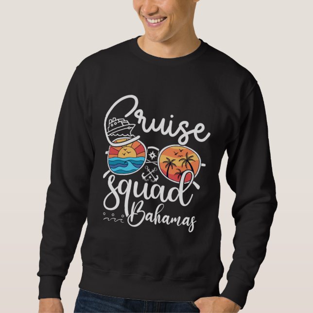 Bahamas Cruise Squad 2023 Bahamas Holiday Family M Sweatshirt (Front)
