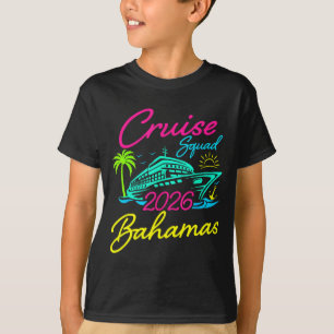 Bahamas cruise squad 2026 family holiday matching  T-Shirt
