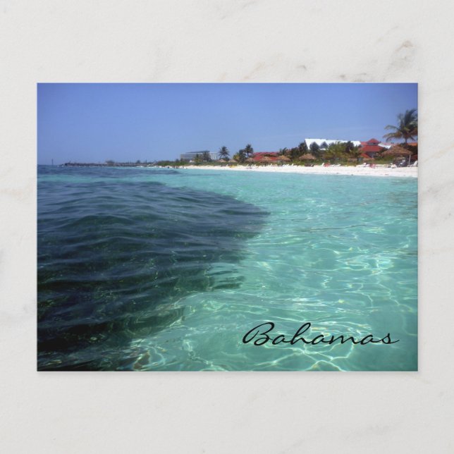 bahamas crystal clear postcard (Front)