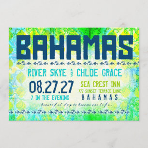 BAHAMAS Destination Invite Basic Paper