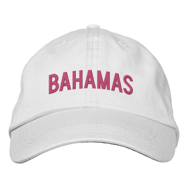 BAHAMAS EMBROIDERED HAT (Front)