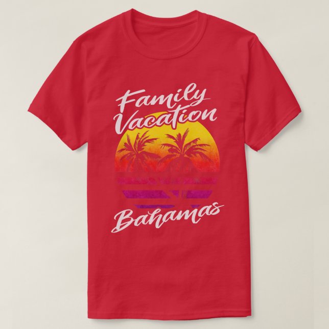 Bahamas Family Vacation Holiday Travel Tropical Is T-Shirt (Design Front)