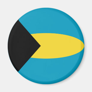 Bahamas Fisheye Flag Magnet