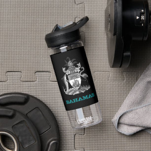 Bahamas Fitness & Bahamas coat of arms / flag Water Bottle