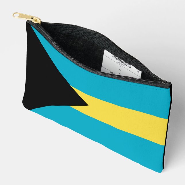Bahamas flag accessory pouch (Open)