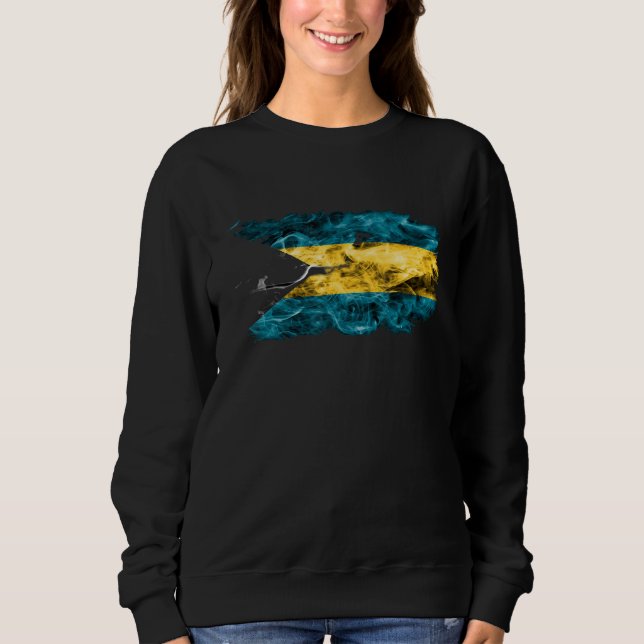 Bahamas Flag  Bahamian maps bahamas  for women Sweatshirt (Front)