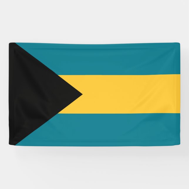 Bahamas flag Banner (Horizontal)