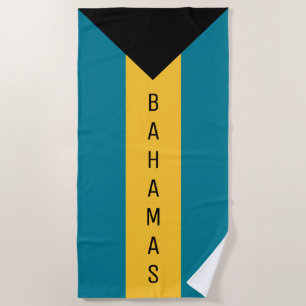 Bahamas Flag Beach Towel