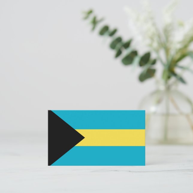 Bahamas flag business card (Standing Front)