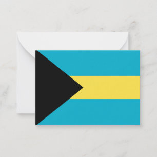 Bahamas flag card