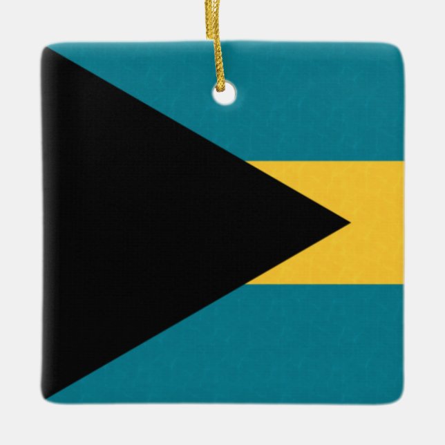 Bahamas Flag Ceramic Ornament (Front)