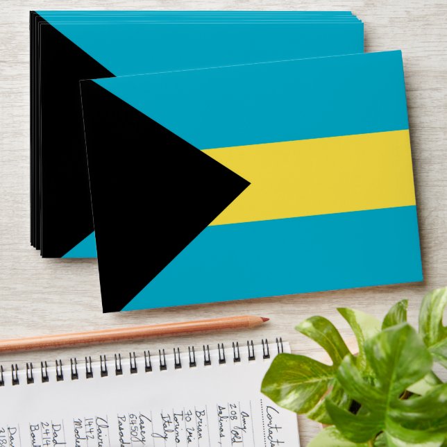 Bahamas flag envelope (Stacked)