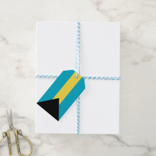 Bahamas flag gift tags