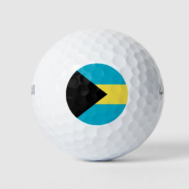 Bahamas flag golf balls (Front)