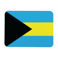 Bahamas Flag in Black, Gold, and Aquamarine