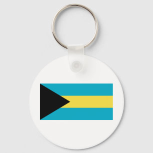 Bahamas Flag Key Ring