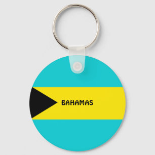 Bahamas flag key ring