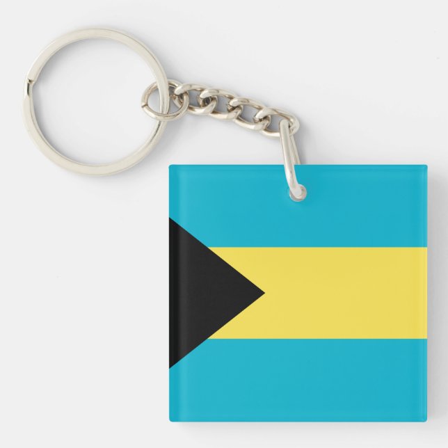 Bahamas Flag Key Ring (Front)