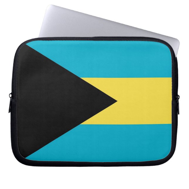 Bahamas Flag Laptop Sleeve (Front)