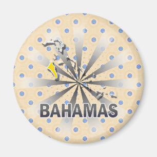 Bahamas Flag Map 2.0 Magnet