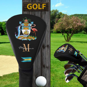 Bahamas & Flag Monogrammed Golf Clubs Covers