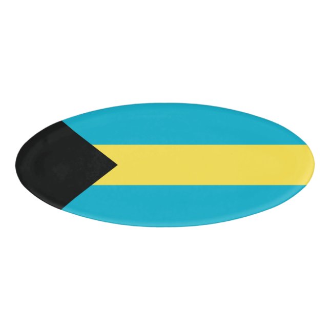 Bahamas flag name tag (Front)