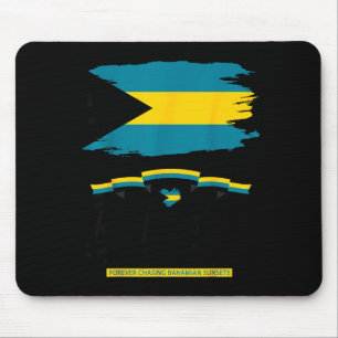 Bahamas flag outfit idea for women & bahamian mouse pad
