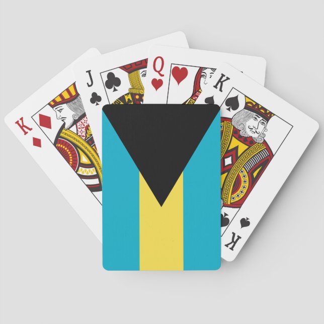 Bahamas Flag Playing Cards (Back)