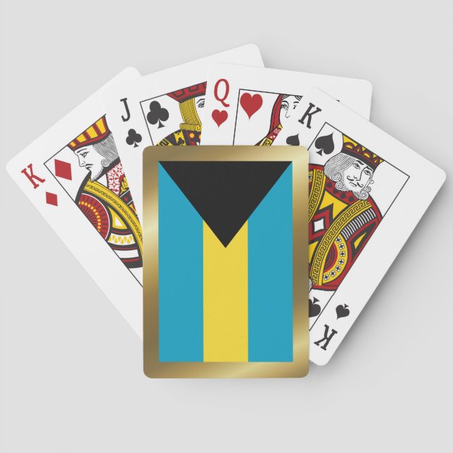 Bahamas Flag Playing Cards (Back)