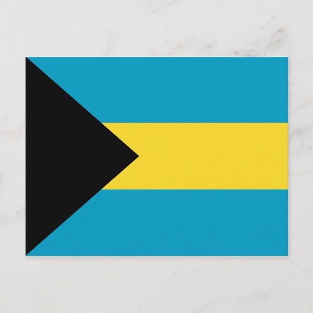 Bahamas Flag Postcard (Front)