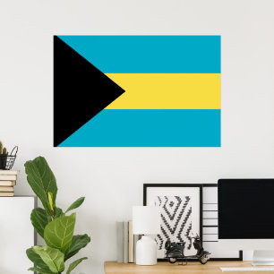 Bahamas flag poster
