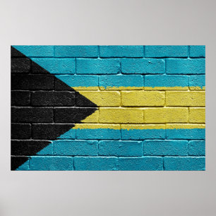Bahamas flag poster