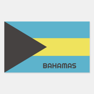 Bahamas Flag Rectangular Sticker