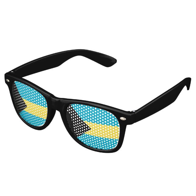 Bahamas flag retro sunglasses (Angled)