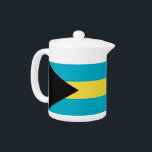 Bahamas Flag Teapot<br><div class="desc">Add a touch of Bahamian pride to your tea time with our exclusive teapot featuring the flag of the Bahamas! Crafted with meticulous attention to detail, this teapot is more than just a functional item; it’s a celebration of Bahamian heritage and cultural pride. The vibrant design prominently displays the iconic...</div>