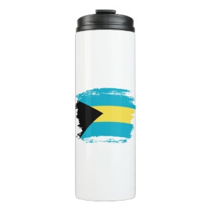 Bahamas flag thermal tumbler