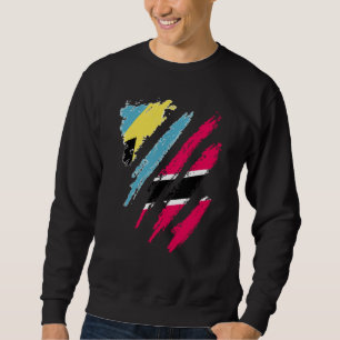 Bahamas Flag Trinidad&Tobago Grown Patriot Country Sweatshirt