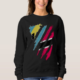 Bahamas Flag Trinidad&Tobago Grown Patriot Country Sweatshirt