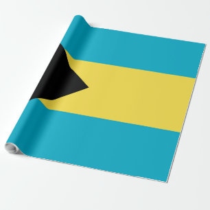 Bahamas flag wrapping paper