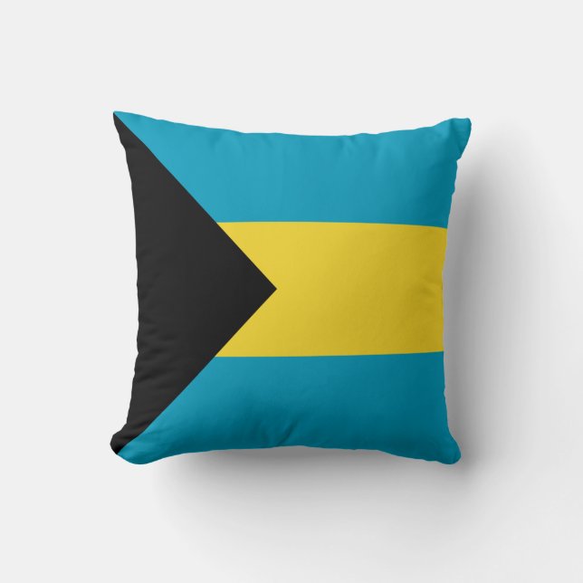 Bahamas Flag x Flag Pillow (Front)