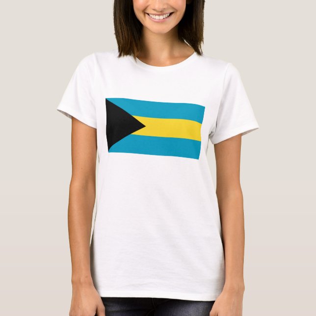 Bahamas Flag x Map T-Shirt (Front)
