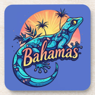 Bahamas Gecko Caribbean Coaster
