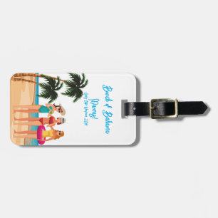 Bahamas Girls Trip Bachelorette Party Vacation Luggage Tag