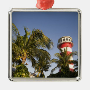 Bahamas, Grand Bahama Island, Freeport, Setting Metal Tree Decoration