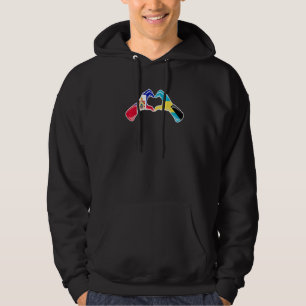 Bahamas Haiti Flag Bahamians Haitian Heart 1 Hoodie