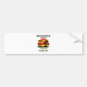 Bahamas Harbour Cruise Sunset Bumper Sticker